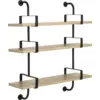 Image de 3 étagères en chêne laqué 95 cm Démon Shelf - Gubi