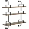 Image de 3 étagères en noyer 95 cm Démon Shelf - Gubi
