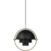 Image de Suspension en laiton et métal noir Multi-Lite - Gubi