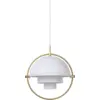 Image de Suspension en laiton et métal blanc Multi-Lite - Gubi