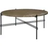 Image de Table basse ronde en marbre marron 80cm TS - Gubi