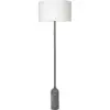Image de Lampadaire blanc base en marbre gris Gravity - Gubi