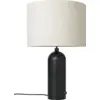 Image de Lampe de table beige base noir 65 cm Gravity - Gubi