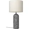 Image de Lampe basse crème base grise en marbre XL Gravity - Gubi