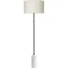 Image de Lampadaire beige base en marbre blanc Gravity - Gubi
