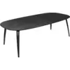 Image de Table à manger en bois de frêne teinté noir 120x230cm Elliptique - Gubi