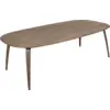 Image de Table à manger en noyer laqué 120x230cm Elliptique - Gubi