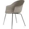 Image de Chaise beige noir chromée Bat - Gubi