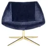 Image de Bloomingville fauteuil de velours bleu élégant