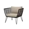 Image de Bloomingville Chaise longue Mundo noir 87x72x74cm