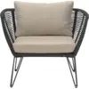 Image de Fauteuil en métal noir outdoor Mundo - Bloomingville
