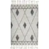 Image de Tapis rectangulaire en coton naturel 180x120 cm Yuki - Bloomingville