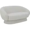Image de Canapé arrondi en polyester blanc 160 cm Ted - Bloomingville