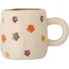 Image de Tasse à fleurs en grès blanc 5,5x6,5cm 130 ml Addy - Bloomingville