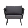 Image de Bloomingville Chaise longue Pavone noir - 82064275