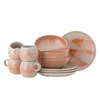 Image de Bloomingville Paula service de table petit déjeuner 12 pièces orange - 82061528