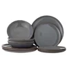 Image de Bloomingville Service de table Sandrine 12 pièces gris - 82068324