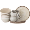 Image de Bloomingville Coffret petit-déjeuner Sandrine naturel 12 pièces - 82068731