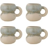 Image de Bloomingville Ensemble de 4 mugs Luna bleus - 82062967