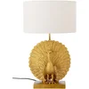 Image de Bloomingville Lampe de table Paon dorée - 82068666