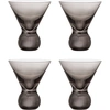 Image de Bloomingville Verres à cocktail Corliss gris, lot de 4 pièces - 82072450