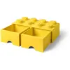 Image de Lego brique de rangement à tiroirs - Jaune