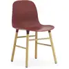 Image de Chaise en chêne naturel et pp rouge Form - Normann Copenhagen