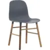 Image de Chaise en noyer naturel et pp bleu Form - Normann Copenhagen