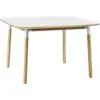 Image de Table à manger carrée en chêne et stratifié blanc 120 x 120 cm Form - Normann Copenhagen