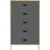 Image de Chiffonnier à 5 tiroirs gris Sideboard Grey - Normann Copenhagen