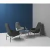 Image de Fauteuil haut avec pieds en noyer et assise en cuir noir Era - Normann Copenhagen
