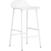Image de Tabouret de bar en acier et pp blanc 65 cm Form - Normann Copenhagen