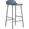 Image de Tabouret de bar en acier et pp bleu 65 cm Form - Normann Copenhagen