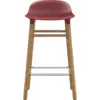 Image de Tabouret de bar en chêne naturel et pp rouge 65 cm Form - Normann Copenhagen