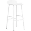 Image de Tabouret de bar en acier et pp blanc 75 cm Form - Normann Copenhagen