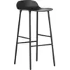Image de Tabouret de bar en acier et pp noir 75 cm Form - Normann Copenhagen