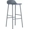 Image de Tabouret de bar en acier et pp bleu 75 cm Form - Normann Copenhagen