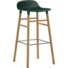 Image de Tabouret de bar en chêne naturel et pp vert 75 cm Form - Normann Copenhagen