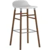 Image de Tabouret de bar en noyer naturel et pp blanc 75 cm Form - Normann Copenhagen