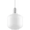 Image de Suspension en marbre blanc et verre opalin 17 cm Amp blanc / blanc - Normann Copenhagen