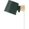 Image de Applique avec prise en métal vert pétrol Rise - Normann Copenhagen