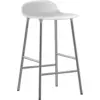Image de Tabouret en chrome et pp blanc 65 cm Form - Normann Copenhagen