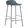 Image de Tabouret en chrome et pp bleu 65 cm Form - Normann Copenhagen
