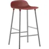 Image de Tabouret en chrome et pp rouge 65 cm Form - Normann Copenhagen