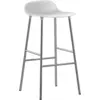 Image de Tabouret de bar en chrome et pp blanc 75 cm Form - Normann Copenhagen
