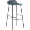 Image de Tabouret de bar en chrome et pp bleu 75 cm Form - Normann Copenhagen