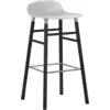 Image de Tabouret de bar en bois noir et pp blanc 75 cm Form - Normann Copenhagen