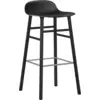 Image de Tabouret de bar en bois noir et pp noir 75 cm Form - Normann Copenhagen