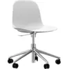 Image de Chaise de bureau en aluminium et pp blanc Form - Normann Copenhagen