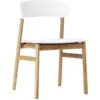 Image de Chaise en chêne et polypropylène blanc Herit blanc - Normann Copenhagen